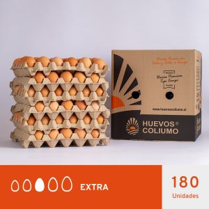 HUEVOS EXTRA COLOR </br>180 UNIDADES