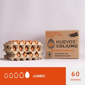 HUEVOS JUMBO COLOR </br>60 UNIDADES