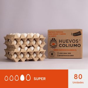 HUEVOS SUPER BLANCO </br>80 UNIDADES
