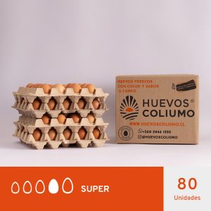 HUEVOS SUPER COLOR </br>80 UNIDADES