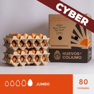 Huevos Jumbo Color </br>80 Unidades Granel